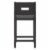 Hillsdale Allbritton 26.75  Wood Contemporary Counter Stool in Black Perspective: left