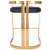 Butler Specialty Clarence Faux Leather 24 Counter Stool in Gold and Black Perspective: left