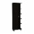 Tuhome Furniture Urano 62  Linen Cabinet with Open Storage in Black Perspective: left