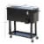 80Qt Outdoor Rolling Cooler Cart Ice Beer Beverage Chest Party Portable Black Perspective: left