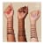 NYX Professional Makeup Zero to Brow Longwear Brow Gel 03 Taupe Perspective: left