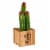 Bambeco LED Artificial Plant with Wood Box Perspective: left