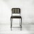 Cole Reclaimed Solid Wood Counter Chair in Brown with Black Metal Frame Perspective: left