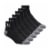 Hurley Mens Quarter Crew Socks - Black Perspective: left