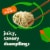 Bibigo Pork & Vegetable Steamed Dumplings Perspective: left