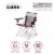 Core Portable Outdoor Camping Folding Chair with Carrying Storage Bag, Wine Perspective: left