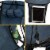 Hanging Hammock Camping Chair Swing w/Armrest - Drink Holder and Footrest - Blue Perspective: left