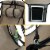 Hanging Hammock Camping Chair Swing w/Armrest - Drink Holder & Footrest - Beige Perspective: left