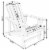 Sunnydaze Fir Wood Adirondack Chair with Adjustable Back - Gray Perspective: left