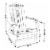 Sunnydaze Coastal Bliss Fir Wood Adirondack Chair - Green Perspective: left
