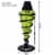 8-Pack Tabletop Patio Torches Metal Swirl Multi-Color Glass Outdoor Table Décor Perspective: left