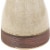 18 Bird Bath Glazed Ceramic Yam Color Duo-Tone Outdoor UV- and Frost-Resistant Perspective: left