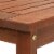 Outdoor Patio Side Table 19.75  Square Wooden Meranti Lawn Yard Garden Furniture Perspective: left