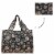 Wrapables Large Nylon Reusable Shopping Bag, Floral Deco Perspective: left