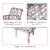 Peaktop Patio Furniture Set Table & 2 Chairs Wicker Bistro Set Brown PT-OF0008 Perspective: left