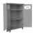 Elegant Home Fashions Wooden Bathroom Cabinet Standing Grey Dawson EHF-6841G Perspective: left