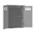 Elegant Home Fashions Bathroom Wall Cabinet With Two Doors Grey Dawson EHF-6810G Perspective: left