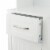 Elegant Home Fashions Wooden Bathroom Linen Storage Cabinet Freestanding Space Saver, White Perspective: left