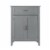 Elegant Home Fashions Wooden Bathroom Floor Freestanding Storage Cabinet Space Saver, Gray Perspective: left