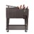 Home Aesthetics Outdoor Patio Rolling Cooler Cart 80 Qt Wicker Ice Chest Beverage Brown Ra Perspective: left