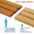 Home Aesthetics 20  Teak Wood Folding Wall Mounted Shower Seat Bench Modern Clear Coated M Perspective: left