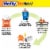 Hefty Renew™ Everyday Orange Plastic Wastebags Perspective: left