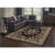 L-Baiet AK289C81 8 x 10 ft. Madeleine Oriental Rug, Black Perspective: left