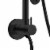 PULSE ShowerSpas Lanai Matte Black Shower System Perspective: left