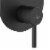 PULSE ShowerSpas Two Way TruTemp Pressure Balance Valve with Matte Black Trim Kit Perspective: left