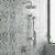 PULSE ShowerSpas Combo Shower System in Chrome Perspective: left
