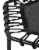 40" Mini Hexagonal Fitness Trampoline with Adjustable Handrail - Black Perspective: left