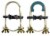 Trampoline Enclosure Pole Connecter, Fits Poles  up-to 1.5" Diameter or 1.75" Leg - 16 Perspective: left