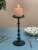 Vibhsa Large Pillar Candle Holder - Matte Black Perspective: left