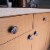 Set of 6 Silver Cast Iron Scallop Sea Shell Drawer Pulls Nautical Cabinet Knobs - Silver Perspective: left