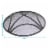40  Round Black Steel Spark Screen Fire Pit Mesh Wood Burning Campfire Accessory Perspective: left