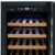 33 Bottle Mini Beverage Refrigerator Glass Door Wine Beer or Water - Stainless Perspective: left