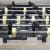 Sunnydaze Delano 54.5 in Foosball Table with Distressed Wood Look Perspective: left