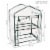 Mini Greenhouse 2 Shelves Outdoor Portable Garden Plant Growing Rack Perspective: left