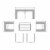 7-Piece Outdoor Patio Furniture Set Wicker Rattan Sectional Sofa & Couch with Coffee Table Perspective: left
