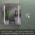 Erie 24 in. W x 26 in. H Silver Aluminum Recessed or Surface Mount LED Mirror Cabinet Perspective: left