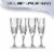 8 oz. Crystal Cut Plastic Champagne Flutes (48 Glasses) Perspective: left