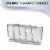 8 oz. Clear Plastic Pedestal Wine Glasses (240 Glasses) Perspective: left