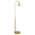 Henn&Hart 12  Brass Finish Metal/Glass Floor Lamp Perspective: left