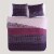 Bebejan Cordon Purple 100% Cotton 230 Thread Count 3-Piece Reversible Quilt Set Perspective: left