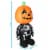 Sunnydaze Pumpkin Head Skeleton Halloween Inflatable Yard Decoration - 4 ft Perspective: left
