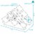 Sunnydaze 6-Bottle Steel Wire Triangular Tabletop Wine Rack - White Perspective: left