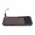 Teamson Home Trapezi Lap Desk with LED Light, Mouse Pad and Slot, Brown/Gray Perspective: left