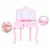 Fantasy Fields - Little Lady Alessandra Medium Corner Play Vanity - Pink Perspective: left