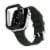 WITHit Black Apple Watch Rugged Bumper with integrated Glass Protection Perspective: left