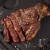 FeedingU Kosher Boneless Ribeye Steak, 4 Steaks, 0.75-1.25 lbs per Steak. Perspective: left
